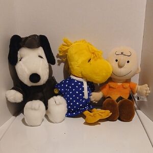 Peanuts Charlie Brown Snoopy Woodstock Kohls Plush